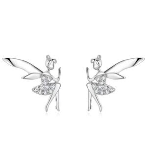 925 Tinkerbell Fairy Earrings